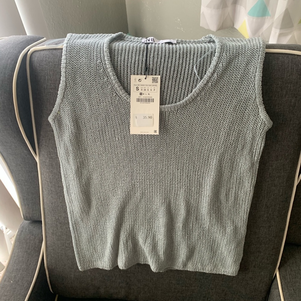 Brand new with tags Zara sweater tank top
